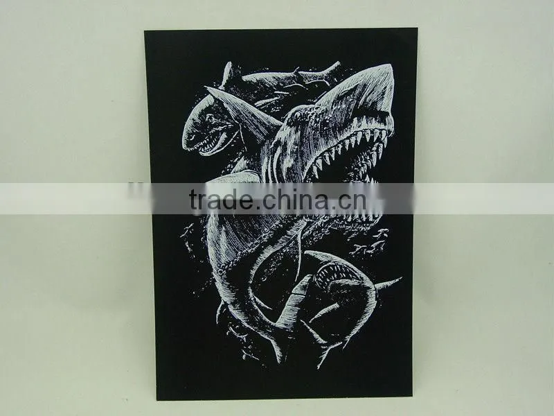 Engraving card/Scrap art foil/foil card/Parrot designed foil paper engraving art