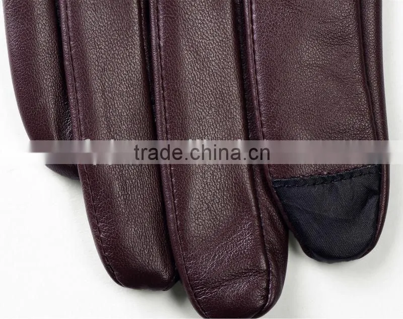 New ladies touch screen thin leather gloves for Iphone,Ipad