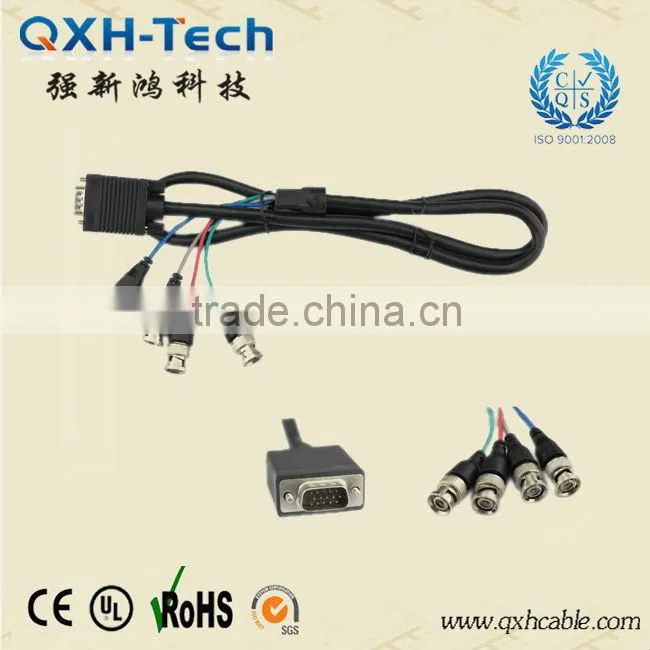SDI Monitor Coaxial Cable VGA to 5BNC Adapter for Security system