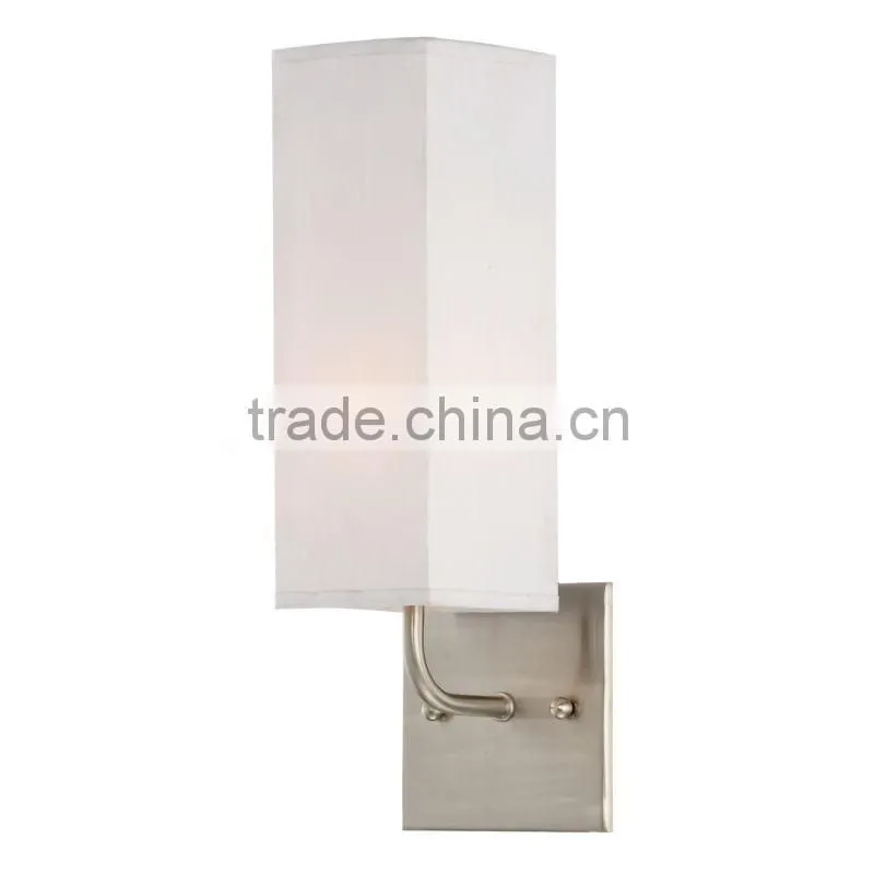 up and down metal wall light with black shade