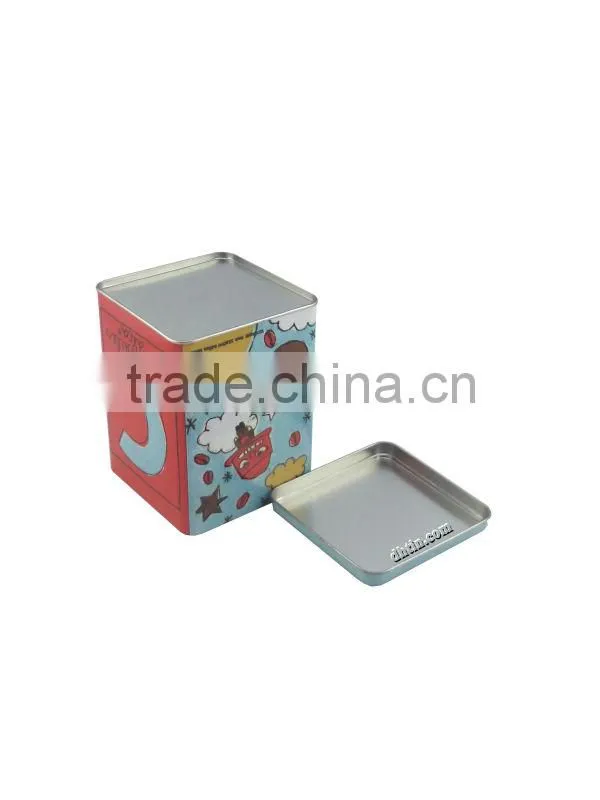 square tin, square box, square gift box