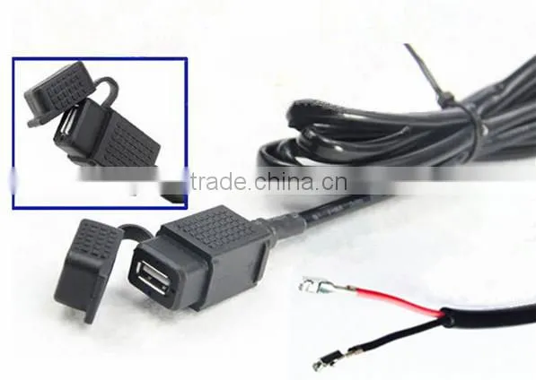 Waterproof USB Extension Charger Cable for Autobicycle
