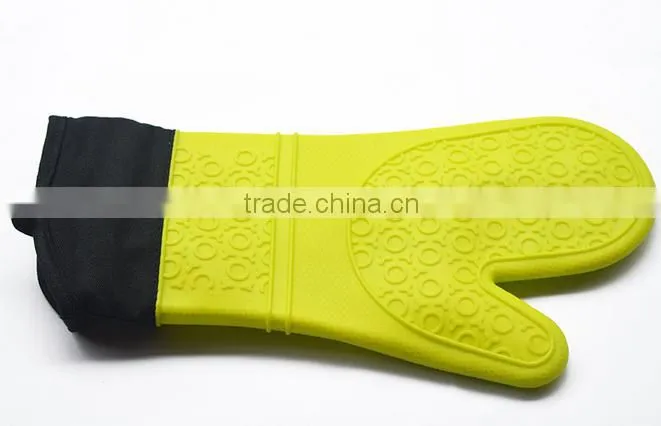 food grade silcone finger protector oven bbq grill mitt glove for Heat Resistant Grilling