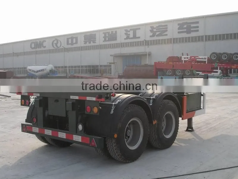 CIMC two axle skeletal semi trailer