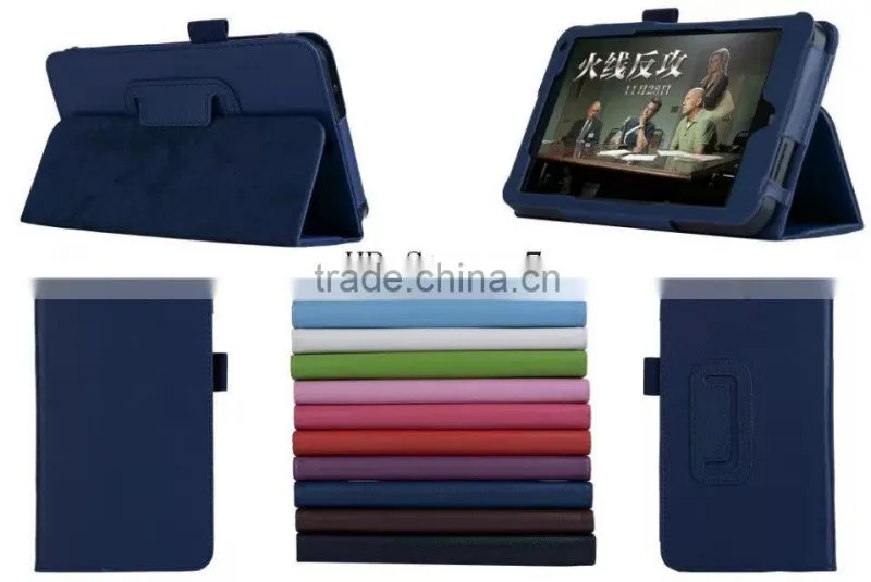 Magnetic Folio Stand Flip Leather Case for HP Steam 7