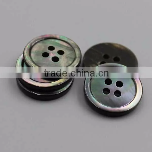 Shell button making machine blue natural pearl shank button for clothing