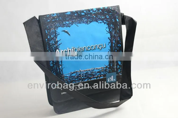 Shoulder Bag Non Woven w/ Flap