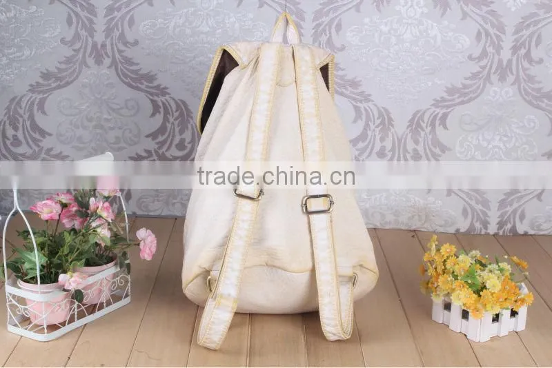 Angel kiss wash pu backpack China manufacturer leisure tote backpack