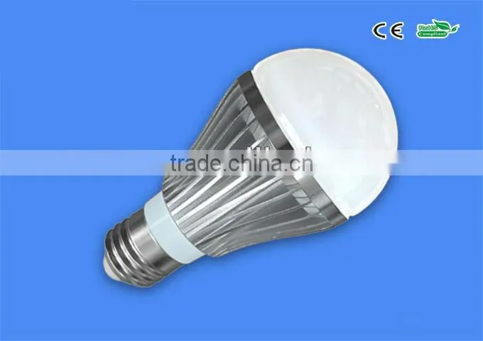 7w hot sell 520lm led bulb e27 dimmable led bulb 6000k electric snow globes