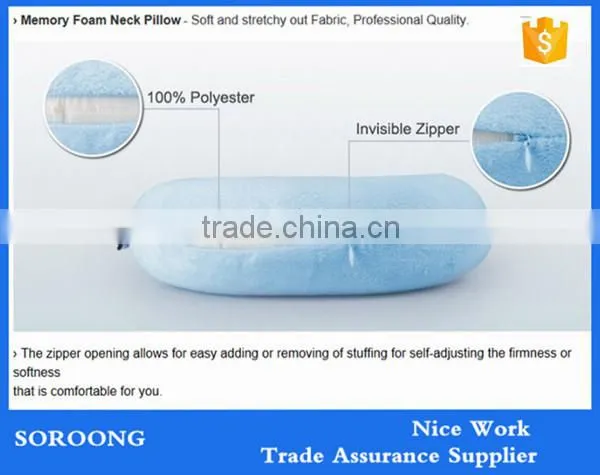 Experienced Manufacture Soft Custom Car Travel Memory Foam U Shape Neck Pillow