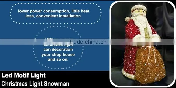 Holiday time fat christmas santa smart christmas moving santa with CE RoSH outdoor christmas santa