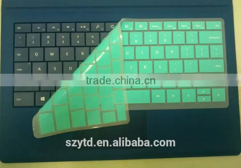 silicone keyboard cover for microsoft surface pro 3 type cover
