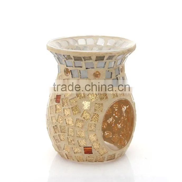 glass mosaic oil warmer, aroma burner