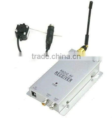 RY-203A battery operated Night Vision A/V Audio CCTV Hidden Color Security Wireless Camera with Receiver