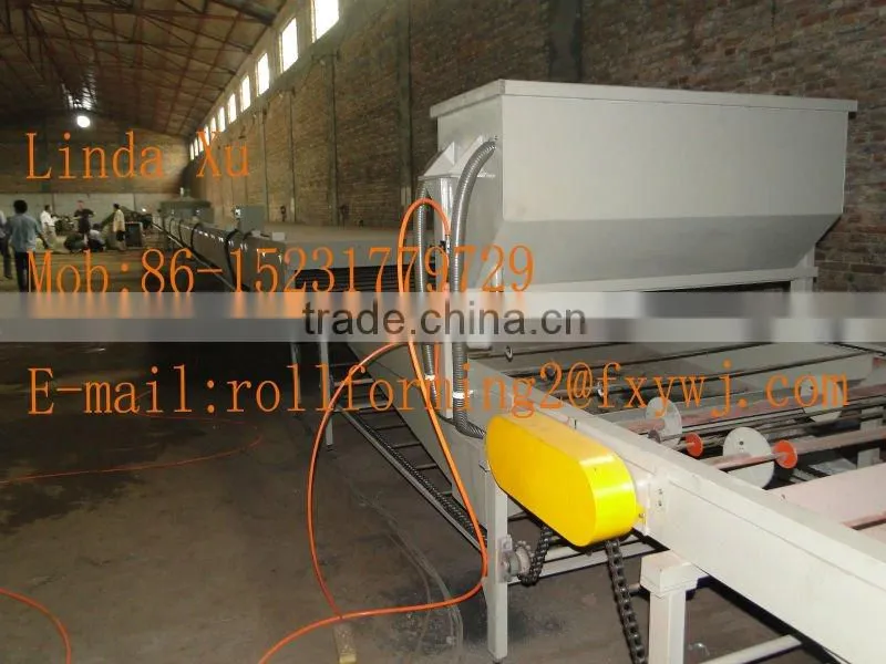 Stone coated roof tile making machine