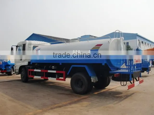 China mainland water truck price dongfeng 8-12cbm water tank truck for sale
