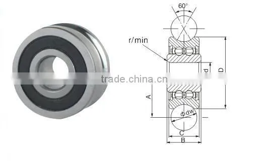 bearing LFR5308-50 NPP LFR guide wheel/track roller bearing