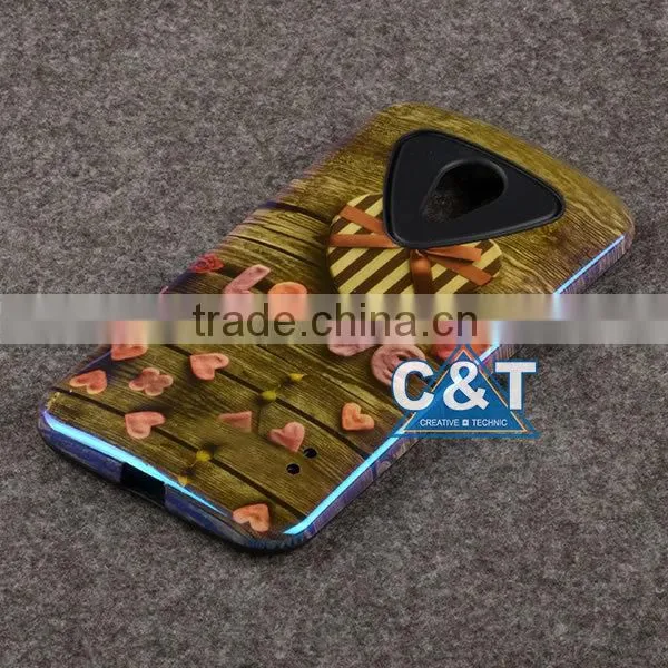 C&T Cute Love Pattern Design For Motorola Moto G 2nd Generation Case
