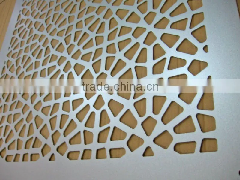 Curved perforated aluminum false ceiling panel