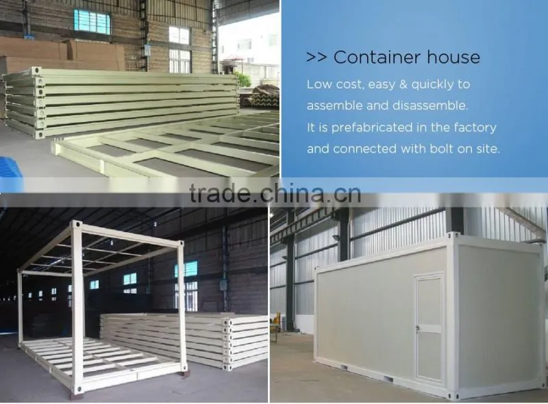 prefab 20ft container house exporting to Vietnam for sale