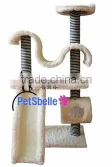 China Factory made plush Cat post scratcher
