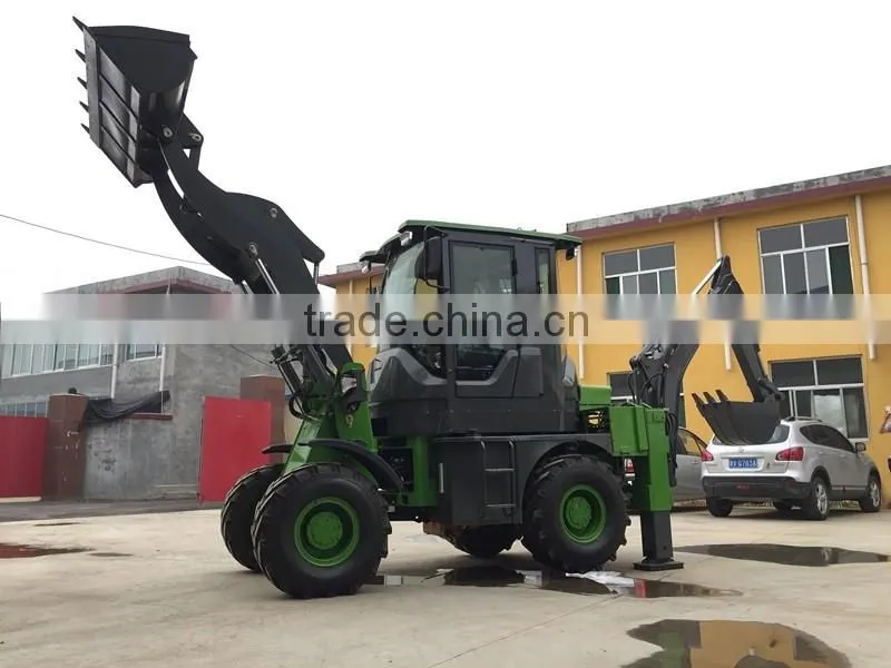 Excavator Loader 1500kg Front End Tractor Lowest Cheap Price Backhoe Loader China