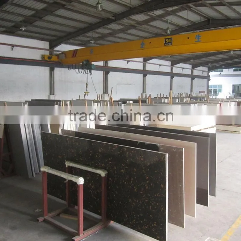black artificial quartz slabs/quartz surface/spark quartz slabs