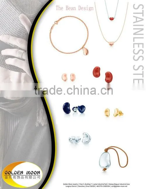 stainless steel newest style for bean design bracelet