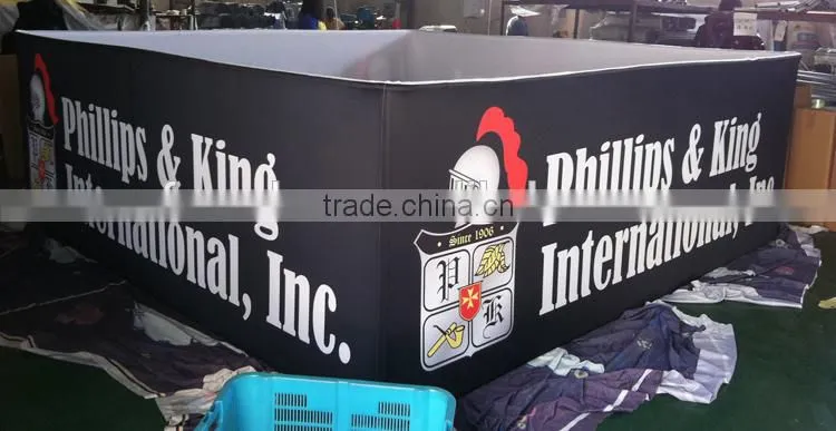 Circular Trade Show Welcome Hanging Banner, Ceiling Hanging Banner