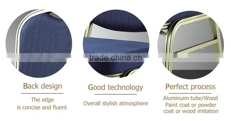 High quality hotel furniture elegant wholesale steel stackable banquet chairs