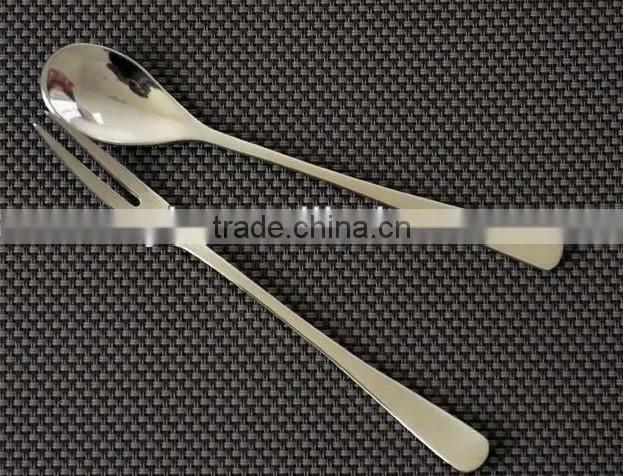 stainless steel cutlery dessert fork and spoon 2pcs set stainless steel cutlery