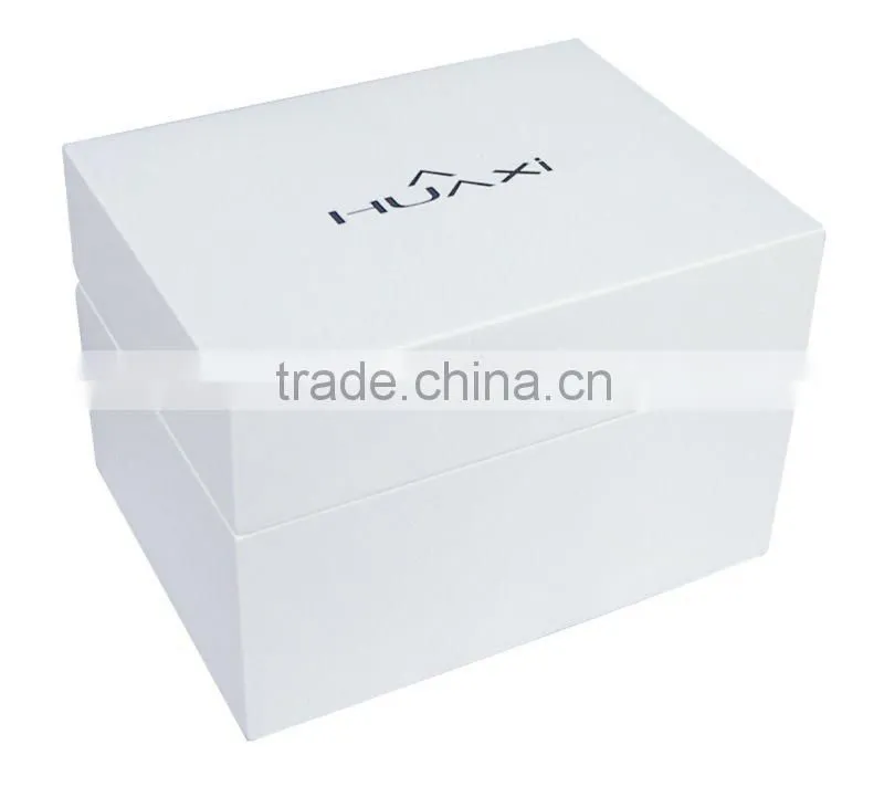 gloss white wooden single watch box with pillow