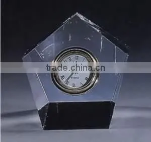 2016 Fabulous and transparent crystal clock in elegant design