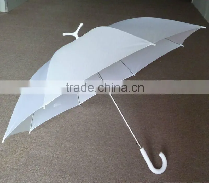 Triangle shape top umbrella for standing