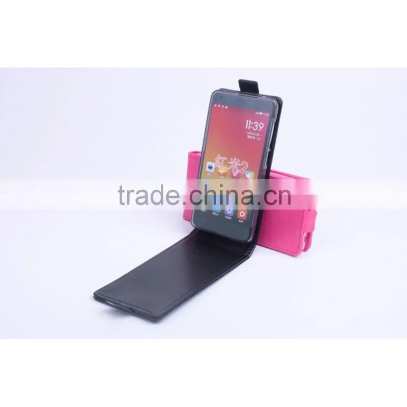 For XiaoMi Mi HongMi 2 Phone case Leather Case Simple Style Coloful Wallet Case