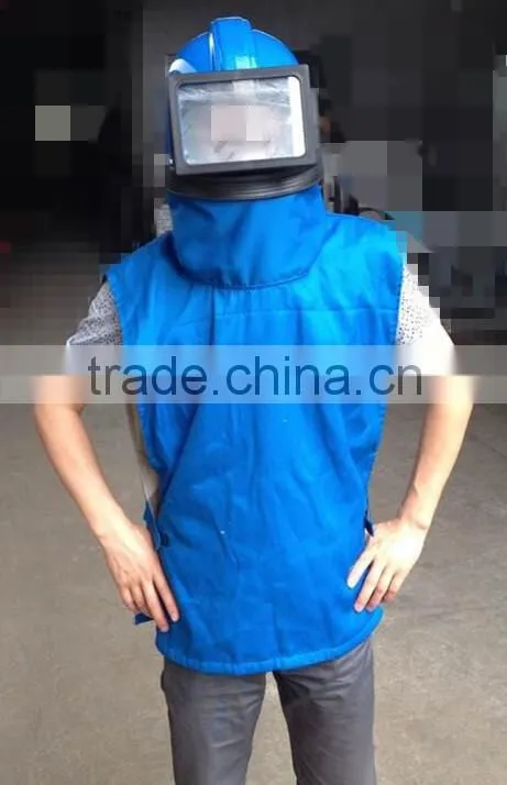 Quality Sandblasting helmet with dust mask