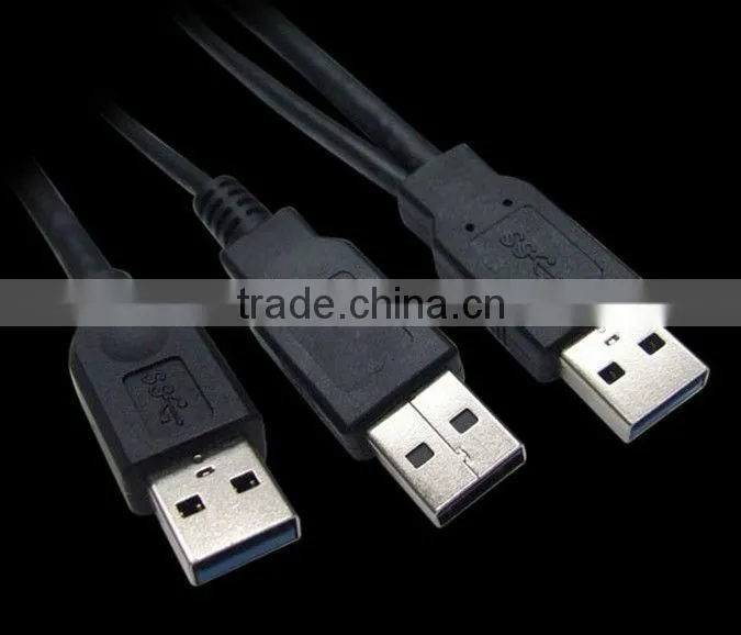 Panel mount Dual Double USB to Housing