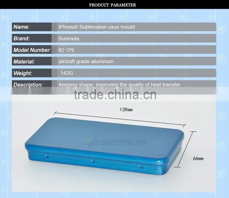 Sunmeta wholesale sublimation heat press phone case mould (MJ-IP6)