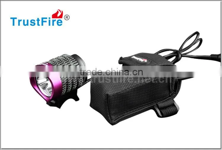TR-D008 best bicycle led light 2000lumens CREE bicycle light TrustFire bike front light with rechargeable battery pack