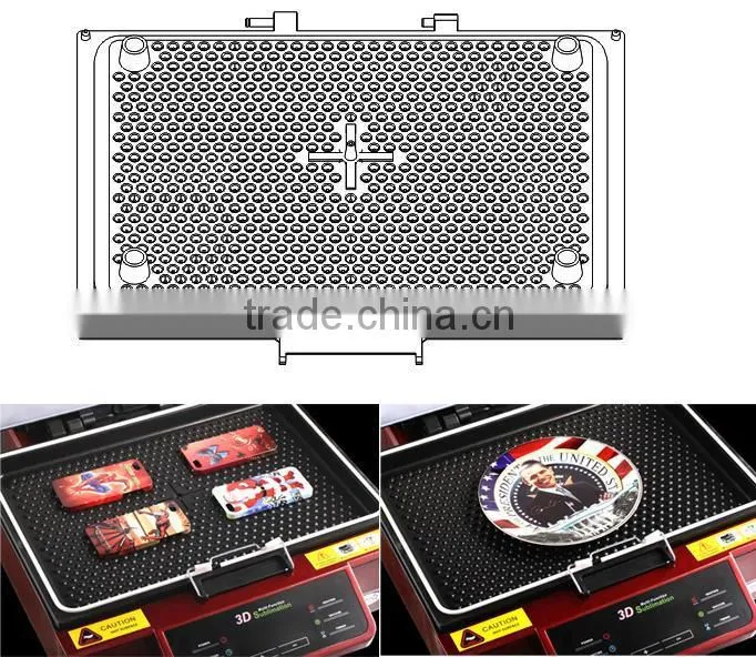 3D Multifunction Vacuum Sublimation Heat Transfer Printing Machine for Mugs,Phone case,Glass frame,T-shirt, Plate T-D1
