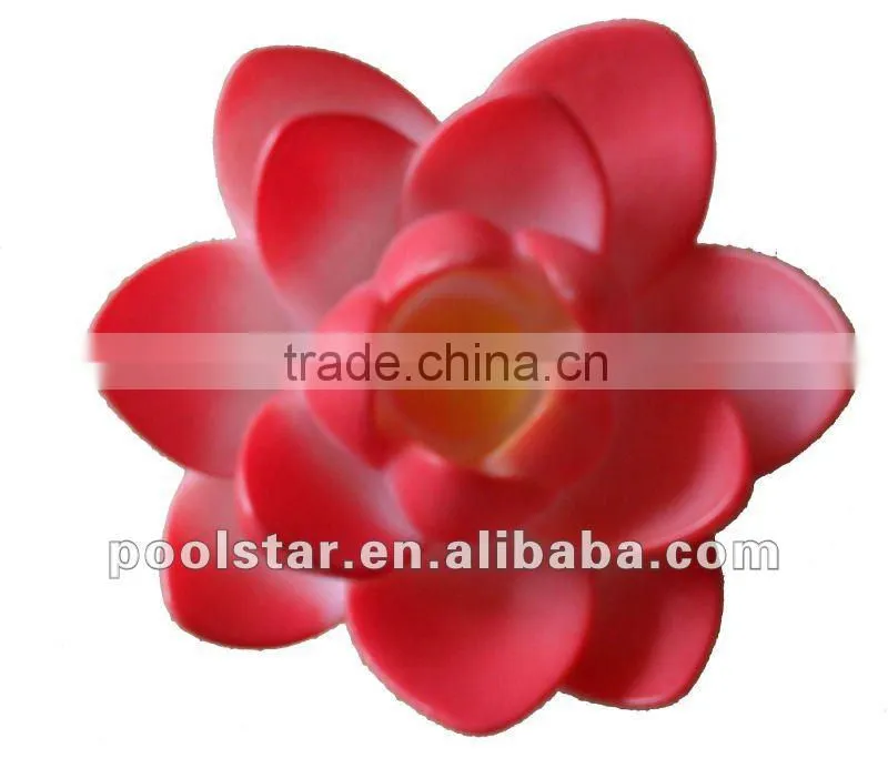 Purple PVC Swimming Floating Pool Light, LED Flower Light P1964