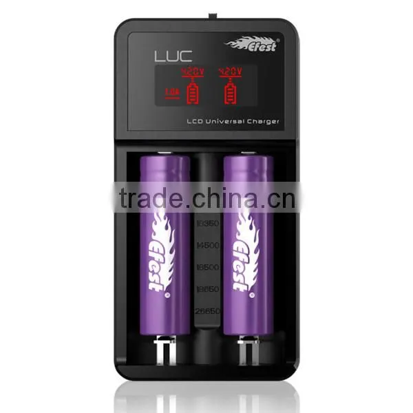 2016 Efest LUC V2 USB output charger Efest 18650 Li-ion Battery Charger VS Efest LUC V6/v4/nitecore D2 battery charger