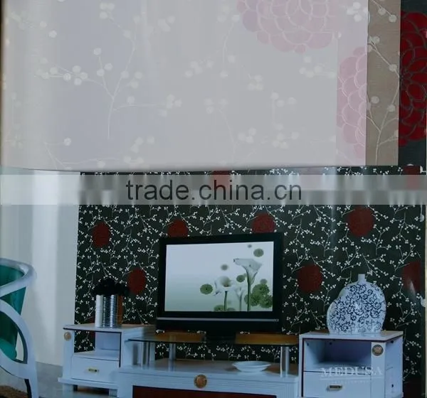 vinyl wallpaper with Chinese beautiful flowers