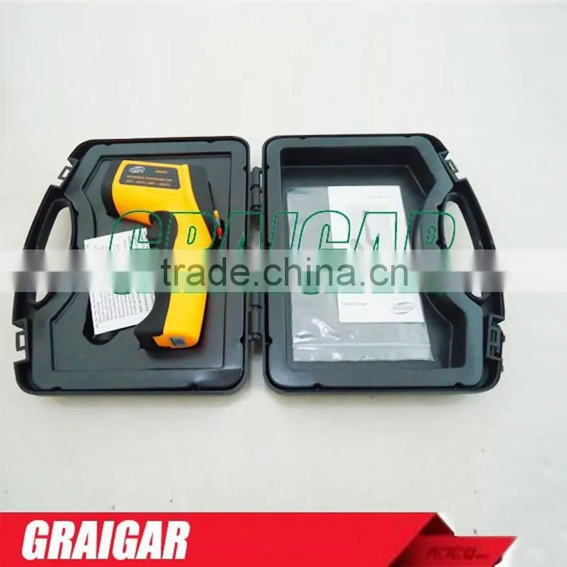 GM900 Non-Contact 12:1 LCD display IR Infrared Digital Temperature Gun Thermometer -50~900C (-58~1652F) 0.1~1.00 adjustable