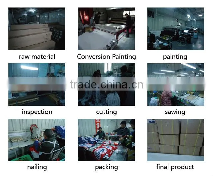 Custom decorative metal table flag with telescopic pole