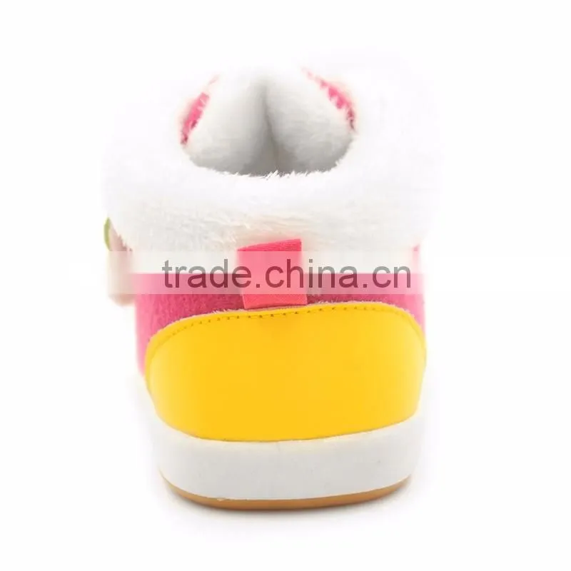 2016 Wholesale winter thicken warm soft baby shoes toddler shoes