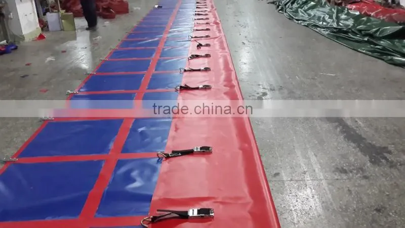 Waterproof and High Tear Strength PVC Tarpaulin Printed Truck Side Curtain Cover Fabric