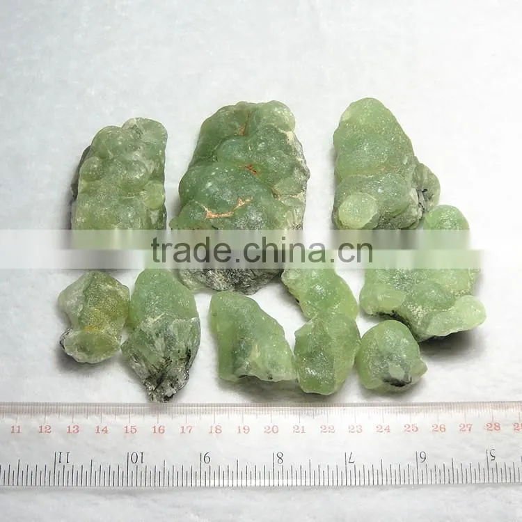 Natural semi-precious stones prehnite mineral raw materials