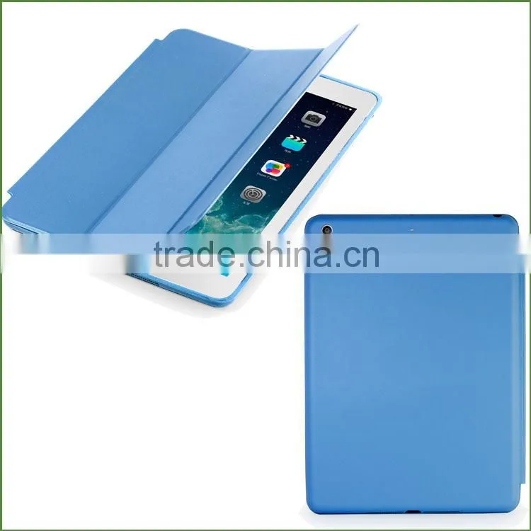 Smart Wake Sleep Function PC+PU Leather Case for iPad Air