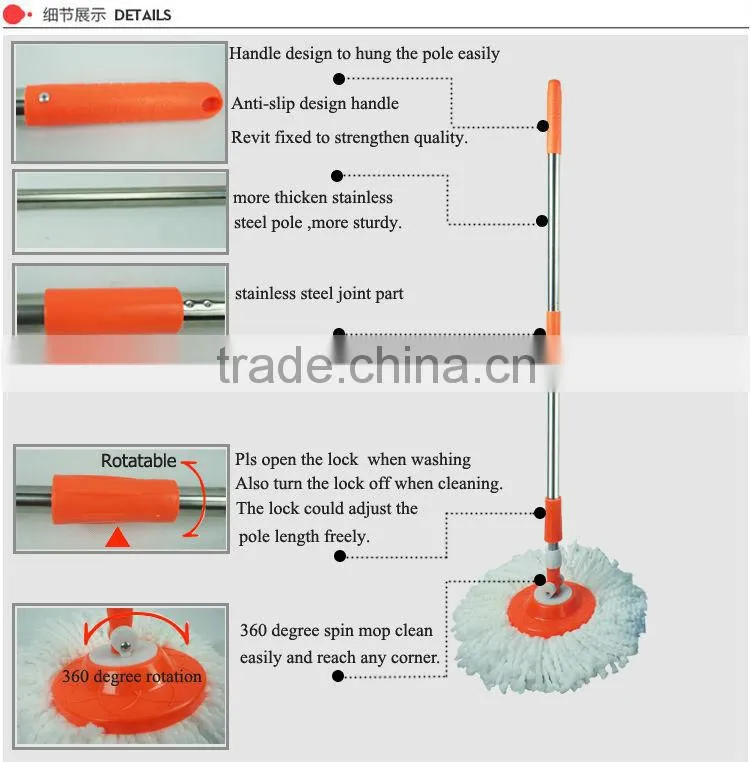 Best price 360 rotating magic mop with bucket
